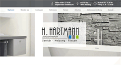 Desktop Screenshot of hartmann-installation.de