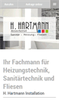 Mobile Screenshot of hartmann-installation.de